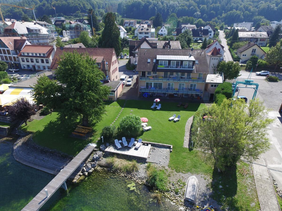Hotel Pension Cafe Hasler Бодман-Людвігсгафен Екстер'єр фото